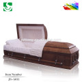 natural finish zinc handle wood hardware casket lining